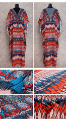 Pbong mid size graduation outfit romantic style teen swag clean girl ideas 90s latina aestheticMoroccan Kaftan Bohemian Printed Summer Dress Long Tunic Women Plus Size Beach Wear Swim Suit Cover Up Robe de plage