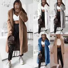 Faux Fur Teddy Coat Women Autumn Casual Plus Size Long Jacket Female Thick Warm Winter Outwear Oversize Fur mujer chaqueta