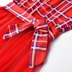 New Year Family Matching Clothes Christmas Mother Daughter Dresses Mommy And Me Plaid Mom Dress Kids Child Outfit Autumn