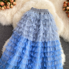 Autumn Winter Christmas Two Piece Knitted Sets Beading Stand Collar Short Sleeve Top + Ball Gown Skirt Woman Sets Suits M69521