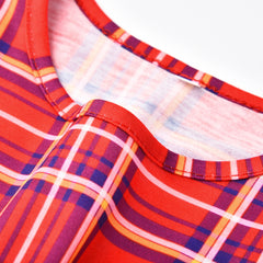 New Year Family Matching Clothes Christmas Mother Daughter Dresses Mommy And Me Plaid Mom Dress Kids Child Outfit Autumn