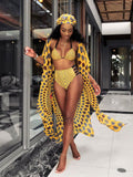 Pbong mid size graduation outfit romantic style teen swag clean girl ideas 90s latina aesthetic3Pcs Sexy Bikini Set Boho Print High Waist Beachwear Bikinis Cover-ups Kimono Biquini Swimsuit Swimwear Women Bathing Suit B926