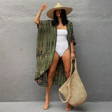 Pbong mid size graduation outfit romantic style teen swag clean girl ideas 90s latina aesthetic freaknik tomboy swaggy going out classiEmbroidery Kaftan Beach Tunic Beach Cover up Saida de Praia Swimsuit Women Bikini cover up Pareo Sarong Beachwear