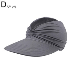 New Hat Women Summer Sun Visor Hat Women Girls Anti-UV Elastic Hollow Top Hat Outdoor Sun Hat Summer Hat Visor Caps For Ladies