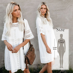 Beach Cover up  White Tunic Woman Bikini Cover-ups Bathing Suit Women Beachwear Swimsuit Cover up Sarong pareo plage Pbong mid size graduation outfit romantic style teen swag clean girl ideas 90s latina aesthetic