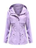 Trench Coat For Women New Autumn Fashion Long Sleeve Plus Size Overcoat Female Casual Outwear Loose Hooded Windbreaker