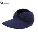 New Hat Women Summer Sun Visor Hat Women Girls Anti-UV Elastic Hollow Top Hat Outdoor Sun Hat Summer Hat Visor Caps For Ladies