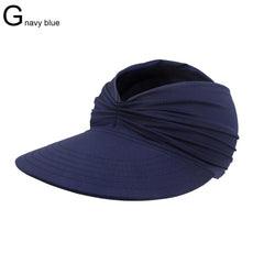 New Hat Women Summer Sun Visor Hat Women Girls Anti-UV Elastic Hollow Top Hat Outdoor Sun Hat Summer Hat Visor Caps For Ladies