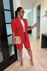 Pbong  spring and summer fashion women's suit suit jacket shorts two-piece casual suit