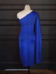 Pbong mid size graduation outfit romantic style teen swag clean girl ideas 90s latina aestheticWomen Party Dress Blue Elegant Celebrity Sexy One Shoulder Ruched Ribbon Bodycon Plus Size Red Dinner Date Out Night Dresses XL