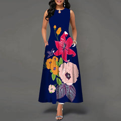 Pbong mid size graduation outfit romantic style teen swag clean girl ideas 90s latina aesthetic Women New Loose Floral Vintage Hole Ruffles Befree Dress Large Big Summer Camis Party Elegant Maxi Dresses Plus Sizes