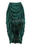 Pbong mid size graduation outfit romantic style teen swag clean girl ideas 90s latina aestheticSteampunk Women Skirts Gothic Irregular Shirring Pleated Party Maxi Long Skirt High Low Costumes Punk Sexy Corset Plus Size Red
