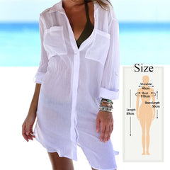 Beach Cover up  White Tunic Woman Bikini Cover-ups Bathing Suit Women Beachwear Swimsuit Cover up Sarong pareo plage Pbong mid size graduation outfit romantic style teen swag clean girl ideas 90s latina aesthetic