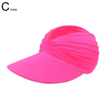 New Hat Women Summer Sun Visor Hat Women Girls Anti-UV Elastic Hollow Top Hat Outdoor Sun Hat Summer Hat Visor Caps For Ladies