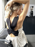 Women Casual Sleeveless Strap Linen Mid-calf Dress Summer striped Female Sundress Vestido