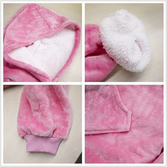 Winter Oversized Hoodies Women Fleece Warm TV Blanket with Sleeves Pocket Flannel Plush Thick Sherpa Giant Hoody Long Sweatshirt