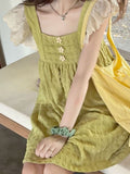 Soft Kawaii Lolita Dress Women Japanese Sweet School Student Flying Sleeve Short Dresses  Summer Sundress Girls