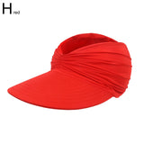 New Hat Women Summer Sun Visor Hat Women Girls Anti-UV Elastic Hollow Top Hat Outdoor Sun Hat Summer Hat Visor Caps For Ladies