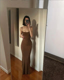 European and American Fashion Classics Women&#39;s Clothing Personalized Sling Flat Mouth High Girl Kardashian over the Knee Mop Dre