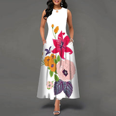 Pbong mid size graduation outfit romantic style teen swag clean girl ideas 90s latina aesthetic Women New Loose Floral Vintage Hole Ruffles Befree Dress Large Big Summer Camis Party Elegant Maxi Dresses Plus Sizes