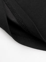 Women Black Jumpsuits Patchwork Sleeves Polka Dot See Through High Waist Slim Elegant Office Ladies One Piece Fashion Bodysuit  Pbong mid size graduation outfit romantic style teen swag clean girl ideas 90s latina aesthetic
