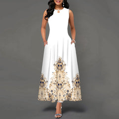Pbong mid size graduation outfit romantic style teen swag clean girl ideas 90s latina aesthetic Women New Loose Floral Vintage Hole Ruffles Befree Dress Large Big Summer Camis Party Elegant Maxi Dresses Plus Sizes