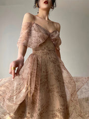 Spaghetti Strap Dress Vintage Women Floral Fashion Elegant Slim A-line Printed Dresses Summer 2023 Ladies Evening Female Clothes