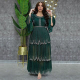 Muslim Fashion Hijab Dubai Abaya Long Dresses With Sashes Islam Clothing African Party Dresses for Women Robe Musulman Djellaba