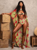 Pbong mid size graduation outfit romantic style teen swag clean girl ideas 90s latina aesthetic3Pcs Sexy Bikini Set Boho Print High Waist Beachwear Bikinis Cover-ups Kimono Biquini Swimsuit Swimwear Women Bathing Suit B926