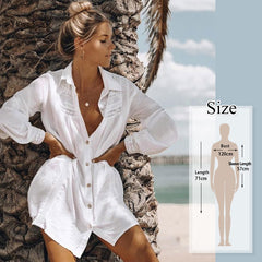Beach Cover up  White Tunic Woman Bikini Cover-ups Bathing Suit Women Beachwear Swimsuit Cover up Sarong pareo plage Pbong mid size graduation outfit romantic style teen swag clean girl ideas 90s latina aesthetic