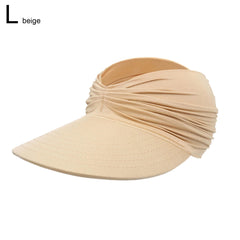 New Hat Women Summer Sun Visor Hat Women Girls Anti-UV Elastic Hollow Top Hat Outdoor Sun Hat Summer Hat Visor Caps For Ladies