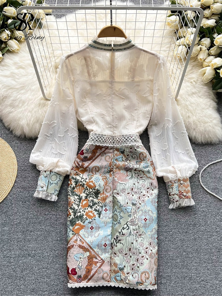 Pbong  mid size graduation outfit romantic style teen swag clean girl ideas 90s latina aestheticSplice Lace Embroidery Women Dress Summer  Temperament Elegant Zipper Long Sleeves Ladies A Line Slim Chic Dresses