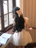 Summer Elegant Vintage Mini Dress Women Backless Causal Short Party Dress Office Lady One Piece Dress Korean Fashoin Chic