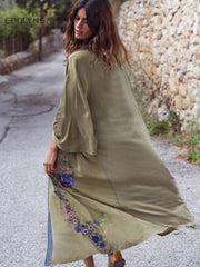 Pbong mid size graduation outfit romantic style teen swag clean girl ideas 90s latina aesthetic freaknik tomboy swaggy going out classiEmbroidery Kaftan Beach Tunic Beach Cover up Saida de Praia Swimsuit Women Bikini cover up Pareo Sarong Beachwear