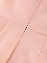 Women Pink Dress Party Ruffle Stylish Occasion Celebrate Sleveless Mesh Patchwork Elegant Slim Summer Homecoming Robe Gowns Pbong mid size graduation outfit romantic style teen swag clean girl ideas 90s latina aesthetic