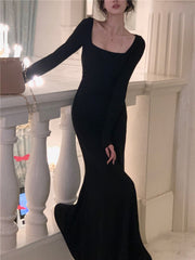 Long Mermaid Dress Spring New Women Elegant Boydcon Evening Party Summer Korean Dresses Female Fashion Slim Clothing