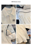 Women's Sports Suit White Polo Collar Short Sleeves Pleated Short Skirt Two Piece Set Casual Korean Fashion Baggy Ladies Summer