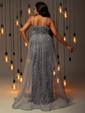 Plus Size Evening Party Dresses Women New Fashion Sexy V-neck Sleeveless Dresses Elegant Slim Sequin Elegant Women's Dresses