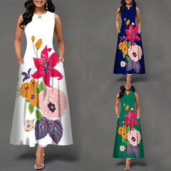 Pbong mid size graduation outfit romantic style teen swag clean girl ideas 90s latina aesthetic Women New Loose Floral Vintage Hole Ruffles Befree Dress Large Big Summer Camis Party Elegant Maxi Dresses Plus Sizes