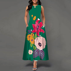 Pbong mid size graduation outfit romantic style teen swag clean girl ideas 90s latina aesthetic Women New Loose Floral Vintage Hole Ruffles Befree Dress Large Big Summer Camis Party Elegant Maxi Dresses Plus Sizes