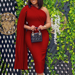 Pbong mid size graduation outfit romantic style teen swag clean girl ideas 90s latina aestheticWomen Party Dress Blue Elegant Celebrity Sexy One Shoulder Ruched Ribbon Bodycon Plus Size Red Dinner Date Out Night Dresses XL