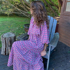 Pbong mid size graduation outfit romantic style teen swag clean girl ideas 90s latina aesthetic Bohemian Summer Dress Women Elegant Lantern Sleeve V Neck Loose Floral Print Beach Party Maxi Long Dresses Vacation Vestido