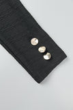 Pbong - White Casual Solid Patchwork Turtleneck Tops