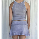 Spicy Girls Punk & Gothic Y2K Year 2000 Tank Top Mini Skirt Women's Japanese Cosplay Costumes White / Black / Gray