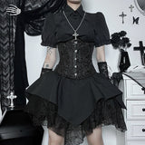 Goth Girl Gothic Lolita Sexy Y2K Year 2000 Skirt Masquerade Women's Costume Vintage Cosplay Party / Evening Skirt Masquerade