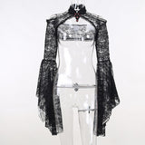 Goth Girl Gothic Lolita Sexy Y2K Year 2000 Masquerade Shawls Women's Costume Vintage Cosplay Party / Evening Shawl Masquerade
