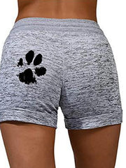 Women's Shorts Cotton Blend Green Blue Purple Mid Waist Athleisure Casual Weekend Side Pockets Print Micro-elastic Short Comfort Graphic S M L XL XXL
