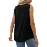 Women's Tank Pleated Solid / Plain Color Basic Square Neck Sleeveless Summer Wine Red Black White Light Green Pink