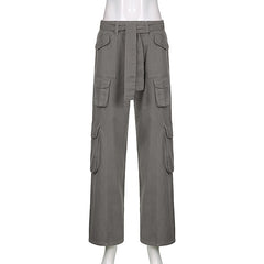 Spicy Girls Punk & Gothic Y2K Year 2000 Pants Masquerade Loose Pants Women's Japanese Cosplay Costumes Rosy Pink / Brown / Gray Color Block