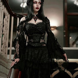 Goth Girl Gothic Lolita Sexy Y2K Year 2000 Masquerade Shawls Women's Costume Vintage Cosplay Party / Evening Shawl Masquerade